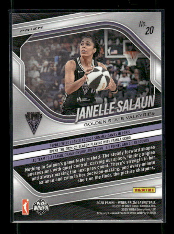 Janelle Salaun - 2025 Prizm WNBA - Silver Prizm - Rookie