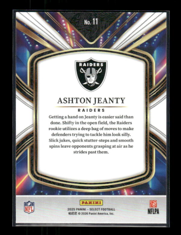 Ashton Jeanty - 2025 Select Football - Future - Rookie