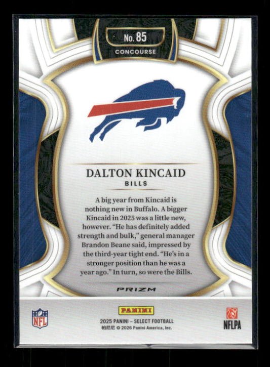 Dalton Kincaid - 2025 Select Football - Red & Blue Shock