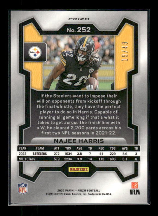 Najee Harris - 2023 Prizm Football - Purple Power /49