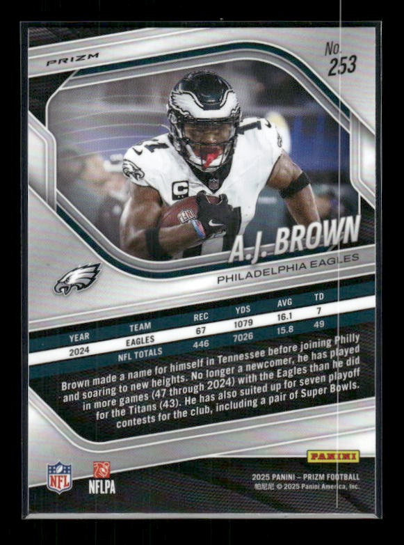 A.J. Brown - 2025 Prizm Football - Silver Prizm