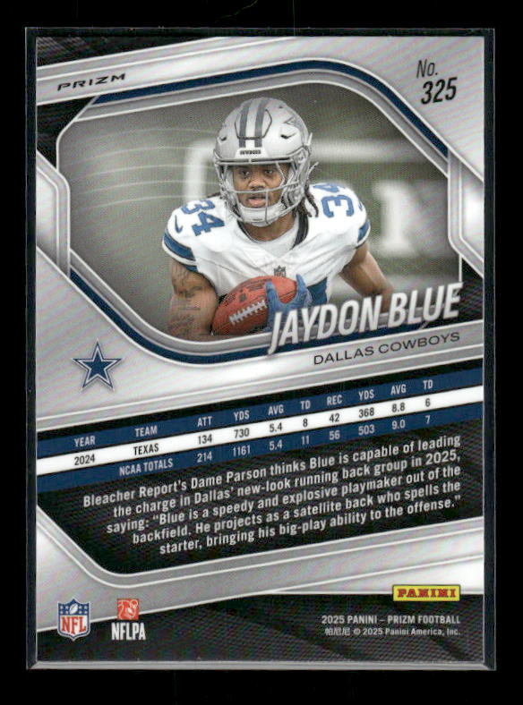 Jaydon Blue - 2025 Prizm Football - White Disco - Rookie
