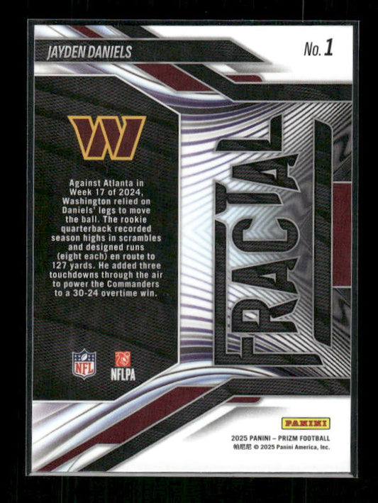 Jayden Daniels - 2025 Prizm Football - Fractal
