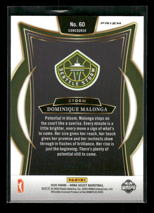 Dominique Malonga - 2025 Select WNBA - Red Prizm /149 - Rookie