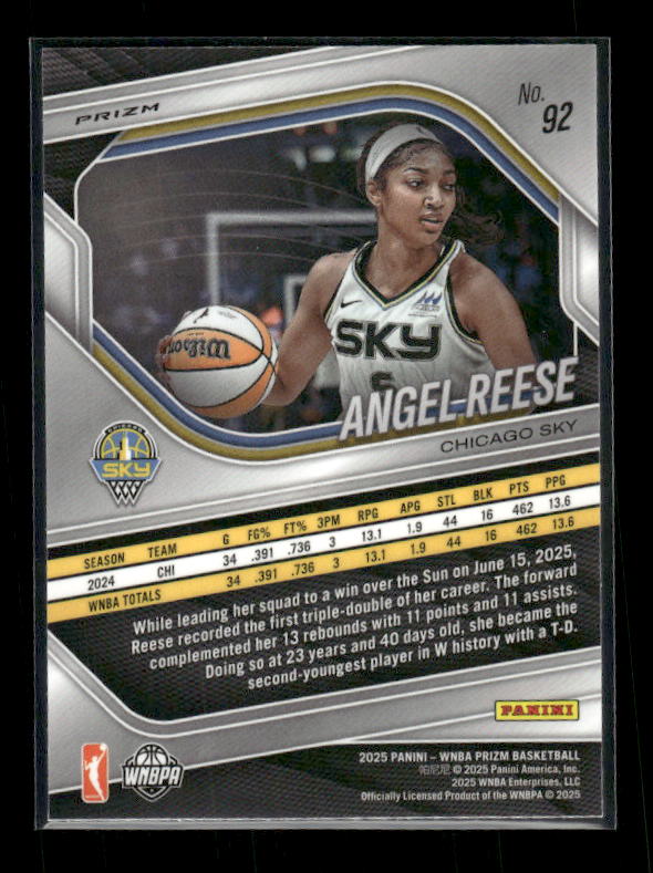 Angel Reese - 2025 Prizm WNBA - WNBA Logo