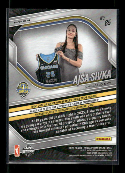Ajsa Sivka - 2025 Prizm WNBA - Silver Prizm - Rookie Variation