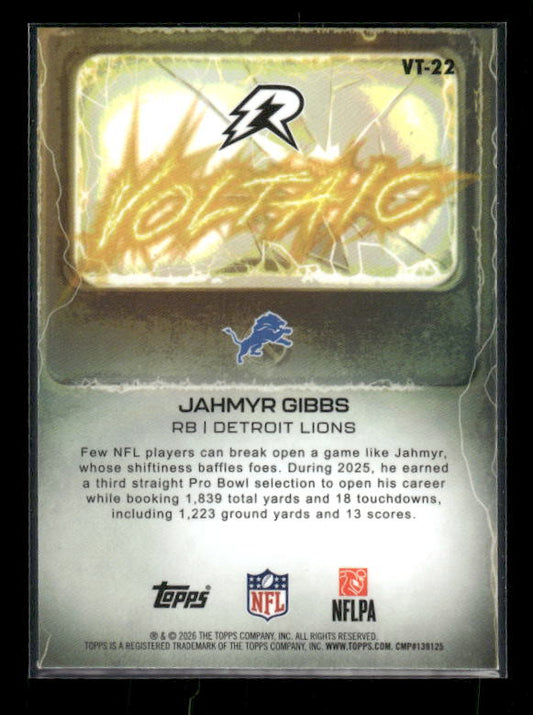 Jahmyr Gibbs - 2025 Resurgence Football - Voltaic