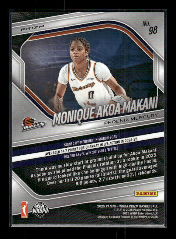 Monique Akoa Makani - 2025 Prizm WNBA - Green Prizm - Rookie