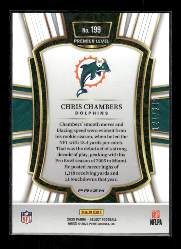 Chris Chambers - 2025 Select Football - Premier Red Shock /249