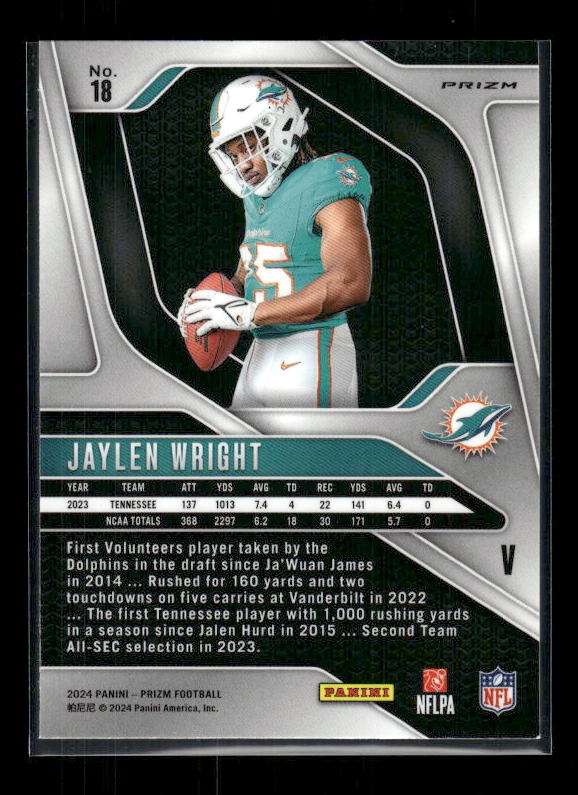 Jaylen Wright - 2024 Panini Prizm - Silver Prizm - Rookie Variation