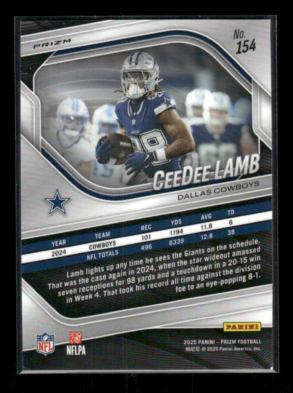 CeeDee Lamb - 2025 Prizm Football - Red White & Blue Prizm
