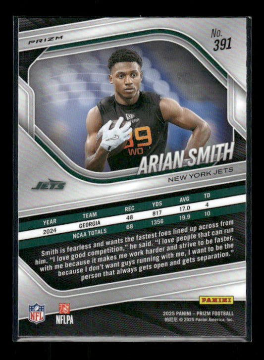 Arian Smith - 2025 Prizm Football - White Disco - Rookie