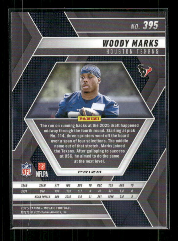 Woody Marks - 2025 Mosaic Football - Mosaic Prizm - Rookie