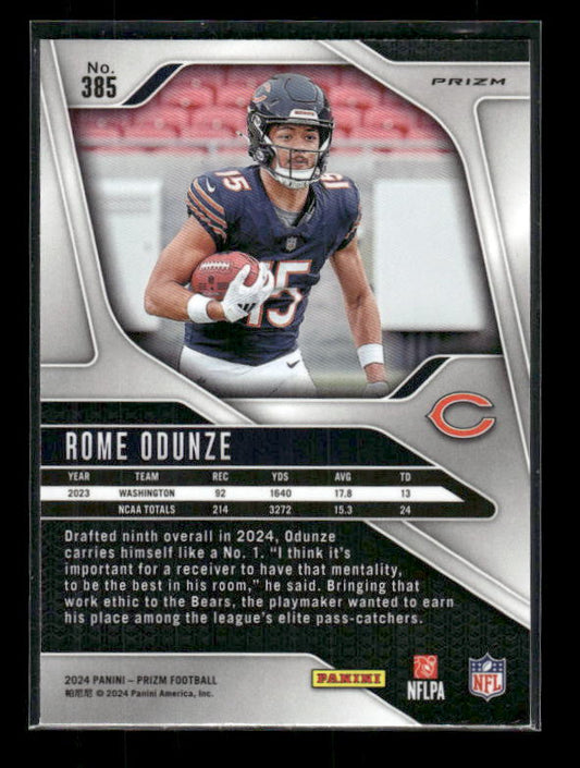 Rome Odunze - 2024 Panini Prizm - Silver Prizm - Rookie