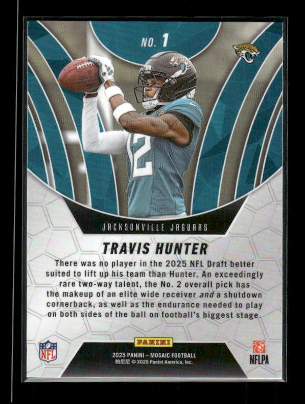 Travis Hunter - 2025 Mosaic Football - Elevate - Rookie