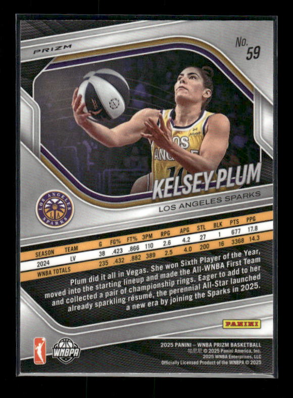 Kelsey Plum - 2025 Prizm WNBA - WNBA Logo