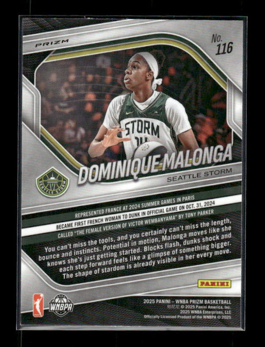 Dominique Malonga - 2025 Prizm WNBA - WNBA Logo Prizm - Rookie