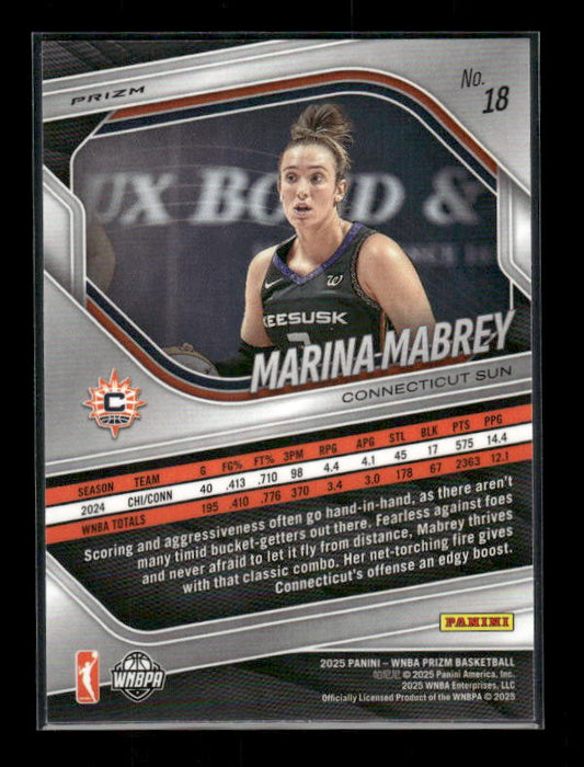 Marina Mabrey - 2025 Prizm WNBA - Blue Velocity