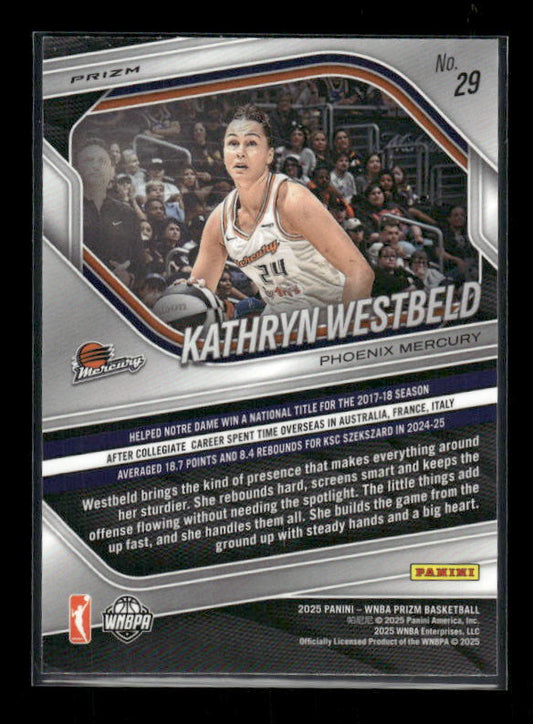 Kathryn Westbeld - 2025 Prizm WNBA - White Seismic - Rookie