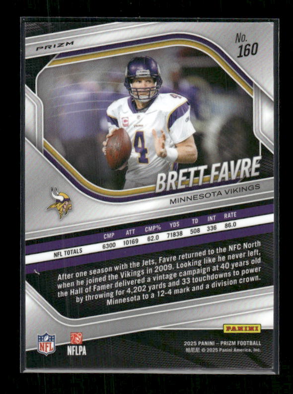 Brett Favre - 2025 Prizm Football - Green Flash