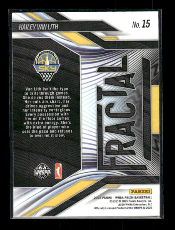 Hailey Van Lith - 2025 Prizm WNBA - Fractal - Rookie