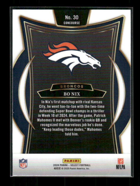 Bo Nix - 2024 Select Football - Rookie