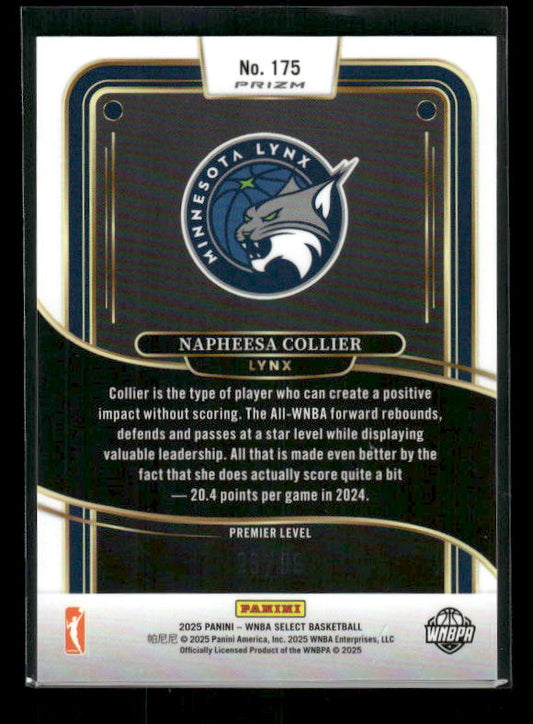 Napheesa Collier - 2025 Select WNBA - Premier White Prizm /99