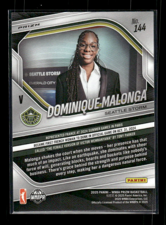 Dominique Malonga - 2025 Prizm WNBA - Silver Prizm - Rookie Variation