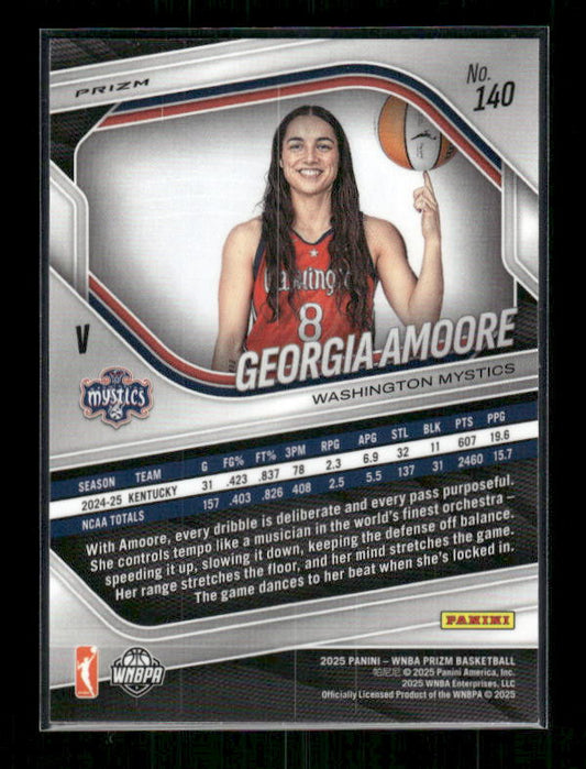 Georgia Amoore - 2025 Prizm WNBA - Blue Velocity - Rookie Variation