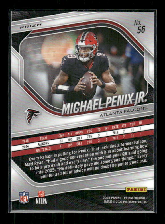 Michael Penix Jr. - 2025 Prizm Football - White Disco