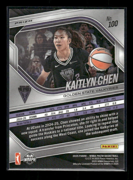 Kaitlyn Chen - 2025 Prizm WNBA - WNBA Logo Prizm - Rookie