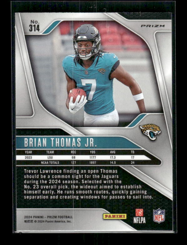 Brian Thomas Jr. - 2024 Prizm Football - Green Prizm - Rookie