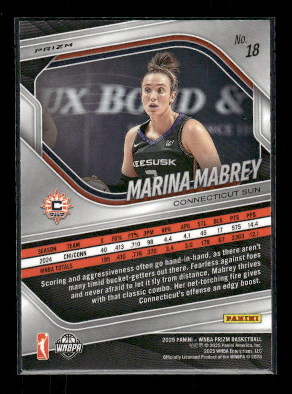 Marina Mabrey - 2025 Prizm WNBA - Green Prizm