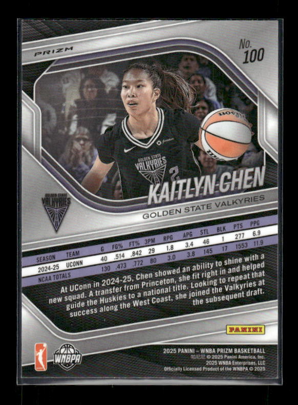 Kaitlyn Chen - 2025 Prizm WNBA - WNBA Logo Prizm - Rookie