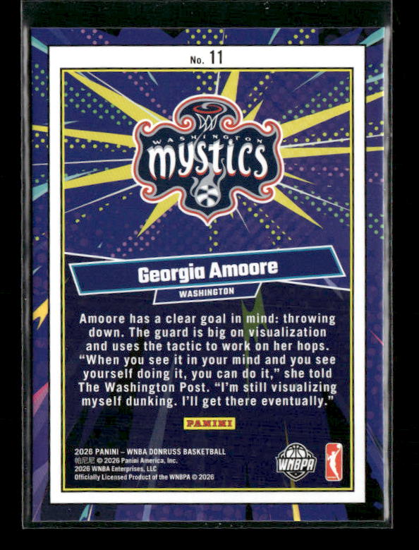 Georgia Amoore - 2026 Donruss WNBA - Diamond Net Marvels