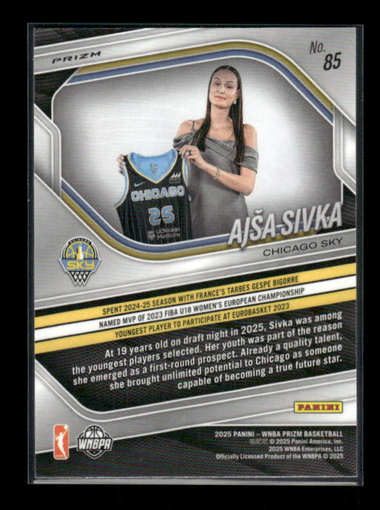 Ajsa Sivka - 2025 Prizm WNBA - Silver Prizm - Rookie