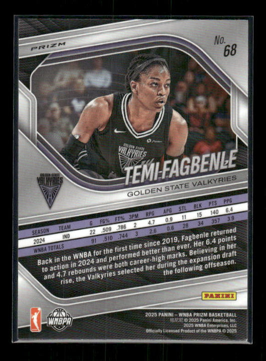 Temi Fagbenle - 2025 Prizm WNBA - WNBA Logo Prizm