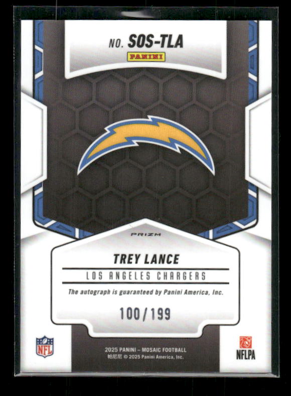 Trey Lance - 2025 Mosaic Football - Showtime Auto /199