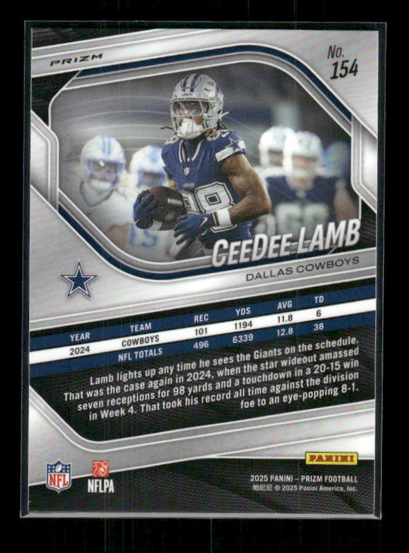 CeeDee Lamb - 2025 Prizm Football - Lazer Prizm