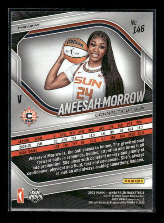 Aneesah Morrow - 2025 Prizm WNBA - White Seismic - Rookie Variation