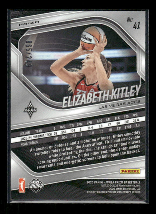 Elizabeth Kitley - 2025 Prizm WNBA - Red Seismic /249