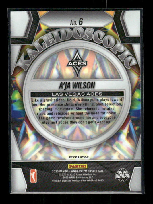 A'Ja Wilson - 2025 Prizm WNBA - Green Kaleidoscopic