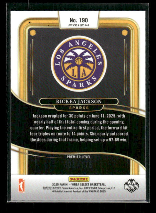 Rickea Jackson - 2025 Select WNBA - Premier Pink Camo /175
