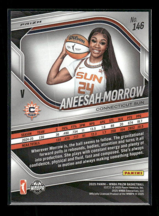 Aneesah Morrow - 2025 Prizm WNBA - White Seismic - Rookie Variation