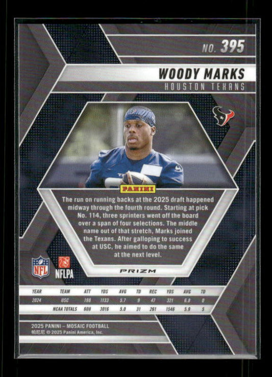 Woody Marks - 2025 Mosaic Football - Green Mosaic - Rookie