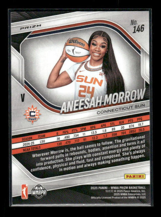 Aneesah Morrow - 2025 Prizm WNBA - Green Prizm - Rookie Variation