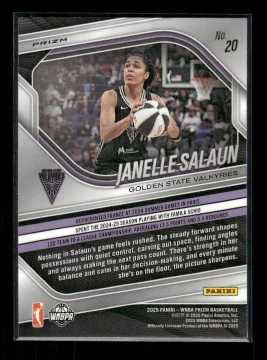 Janelle Salaun - 2025 Prizm WNBA - Blue Velocity - Rookie