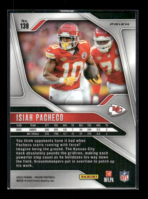 Isiah Pacheco - 2024 Prizm Football - Red Prizm SSP