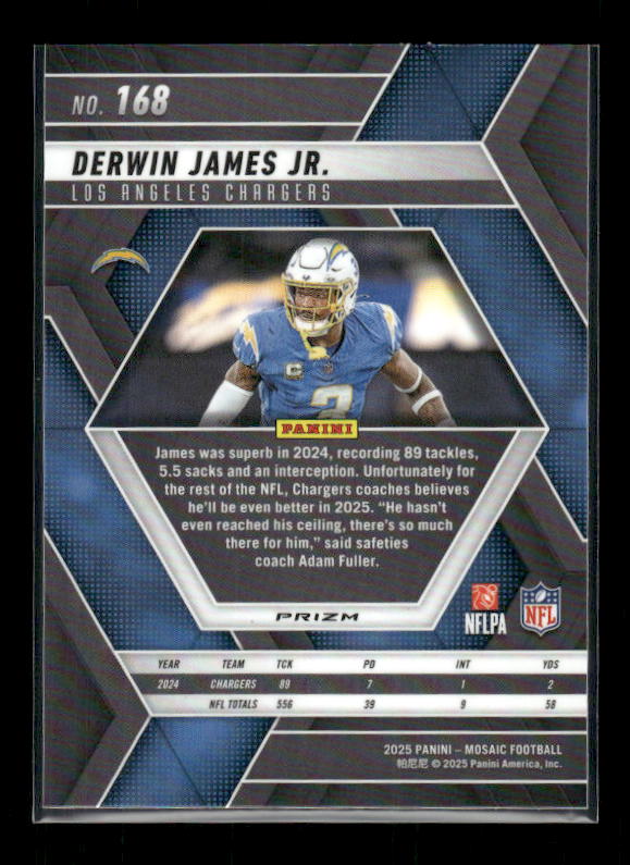 Derwin James Jr. - 2025 Mosaic Football - Purple Scope