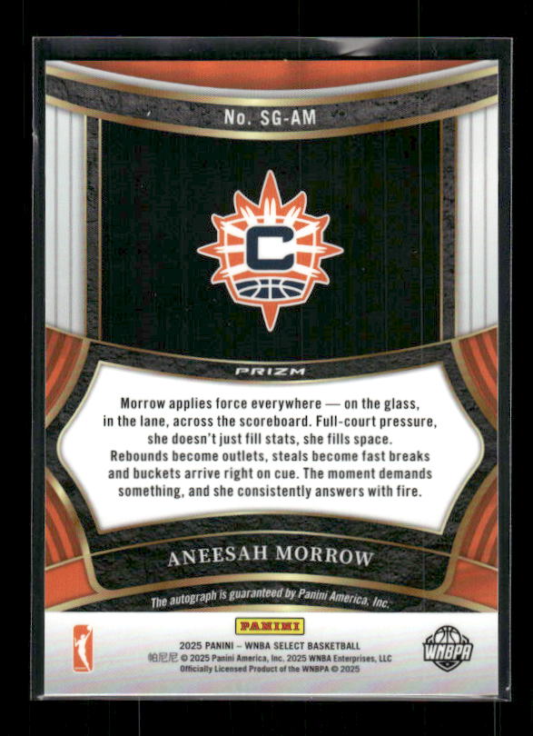 Aneesah Morrow - 2025 Select WNBA - Signatures Auto - Rookie